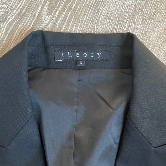 Theory Gabe One Button Stretch Wool Blazer - Picture 7 of 14